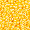 Czech Seed Bead 11/0 Vial Opaque Golden Yellow Luster