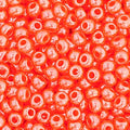 Czech Seed Bead 11/0 Vial Opaque Dark Orange Luster