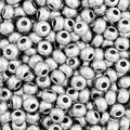 Czech Seed Bead 11/0 Vial Metallic Silver