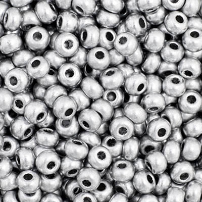 Czech Seed Bead 11/0 Vial Metallic Silver