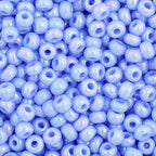 Czech Seed Bead 11/0 Vial Opaque Light Blue AB