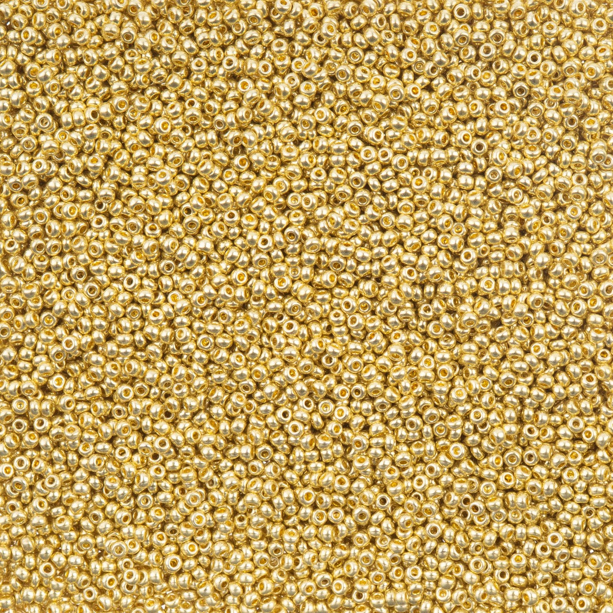 Czech Seed Bead 11/0 Vial Metallic Light Gold Solgel