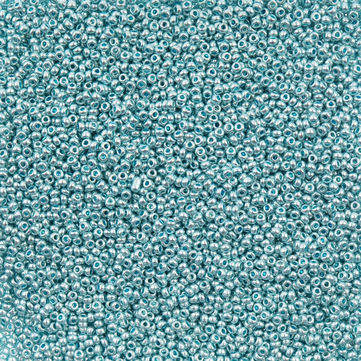 Czech Seed Bead 11/0 Vial Metallic Light Teal Solgel