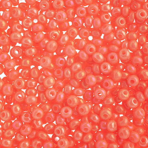 Czech Seed Bead 11/0 Chalk Pink Solgel Rainbow