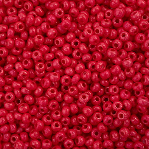 Czech Seed Bead 11/0 Vial Terra Intensive Red
