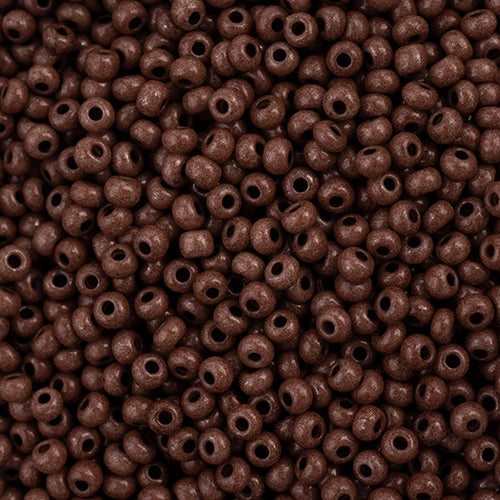 Czech Seed Bead 11/0 Vial Terra Intensive Dark Brown