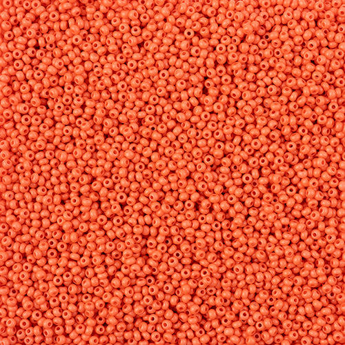 Czech Seed Bead 11/0 Vial Terra Intensive Matte Orange