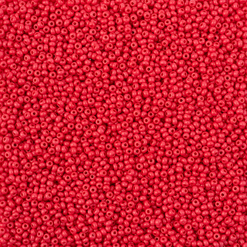 Czech Seed Bead 11/0 Vial Terra Intensive Matte Red