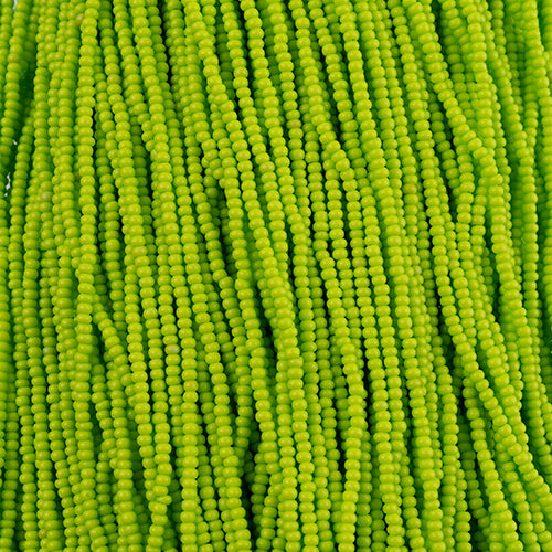 Czech Seed Beads 11/0 Terra Intensive Light Green Matt Strung