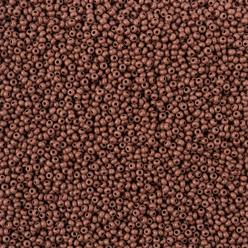 Czech Seed Bead 11/0 Vial Terra Intensive Matte Light Brown