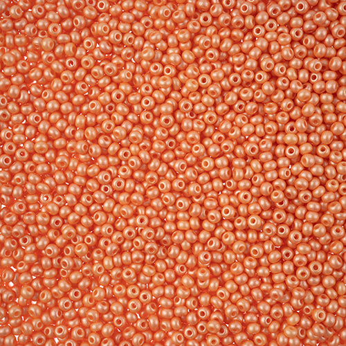 Czech Seed Beads 11/0 PermaLux Dyed Chalk Apricot 250g Bag