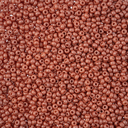 Czech Seed Beads 11/0 PermaLux Dyed Chalk Light Brown 250g Bag