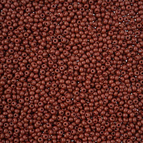 Czech Seed Beads 11/0 PermaLux Dyed Chalk Brown 250g Bag