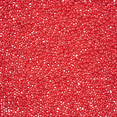 Czech Seed Bead 11/0 Vial PermaLux Dyed Chalk Red