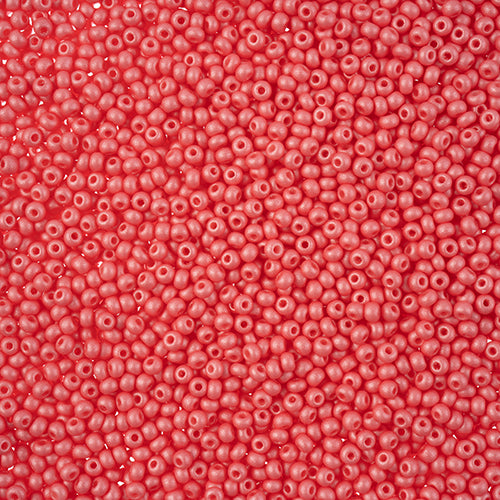 Czech Seed Beads 11/0 PermaLux Dyed Chalk Pink 250g Bag