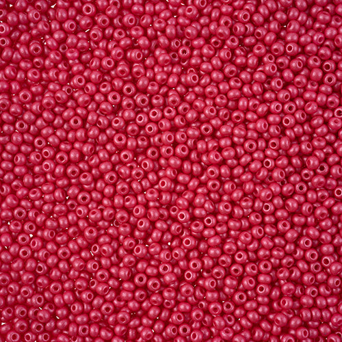 Czech Seed Beads 11/0 PermaLux Dyed Chalk Fuchsia 250g Bag