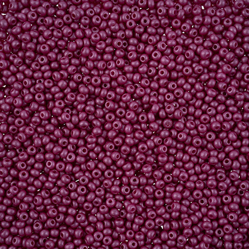 Czech Seed Bead 11/0 Vial PermaLux Dyed Chalk Purple