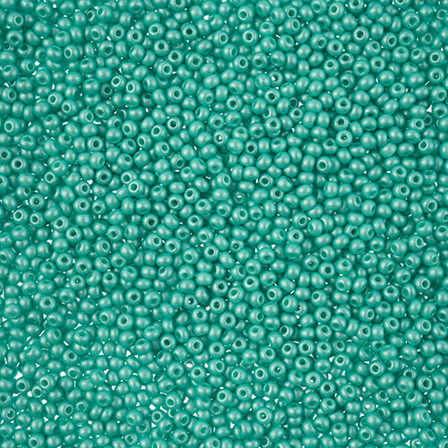 Czech Seed Bead 11/0 Vial PermaLux Dyed Chalk Mint