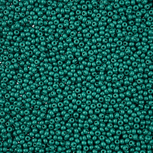 Czech Seed Bead 11/0 Vial PermaLux Dyed Chalk Sea Green