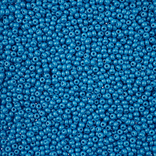 Czech Seed Beads 11/0 PermaLux Dyed Chalk Dark Turquoise 250g Bag