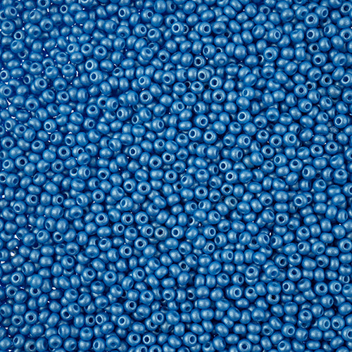 Czech Seed Beads 11/0 PermaLux Dyed Chalk Light Blue 250g Bag