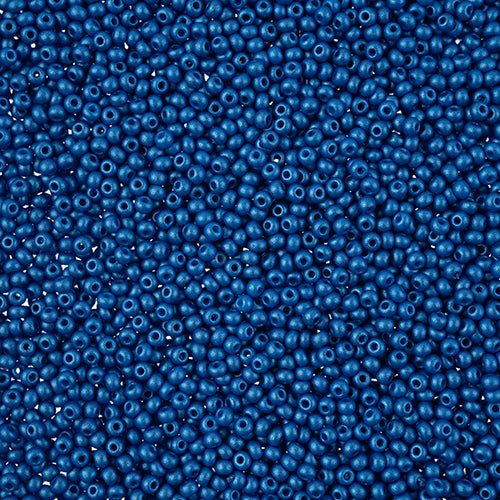 Czech Seed Bead 11/0 Vial PermaLux Dyed Chalk Blue