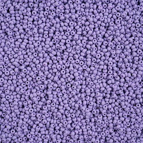 Czech Seed Bead 11/0 Vial PermaLux Dyed Chalk Lavender Matte