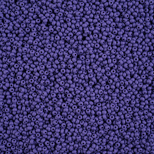 Czech Seed Beads 11/0 PermaLux Dyed Chalk Dark Violet Matte 250g Bag