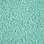 Czech Seed Bead 11/0 Vial PermaLux Dyed Chalk Mint Matte