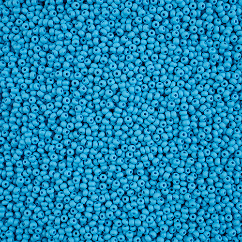 Czech Seed Bead 11/0 Vial PermaLux Dyed Chalk Dark Turquoise Matte