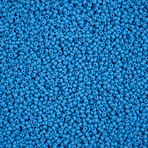 Czech Seed Beads 11/0 PermaLux Dyed Chalk Light Blue Matte 250g Bag