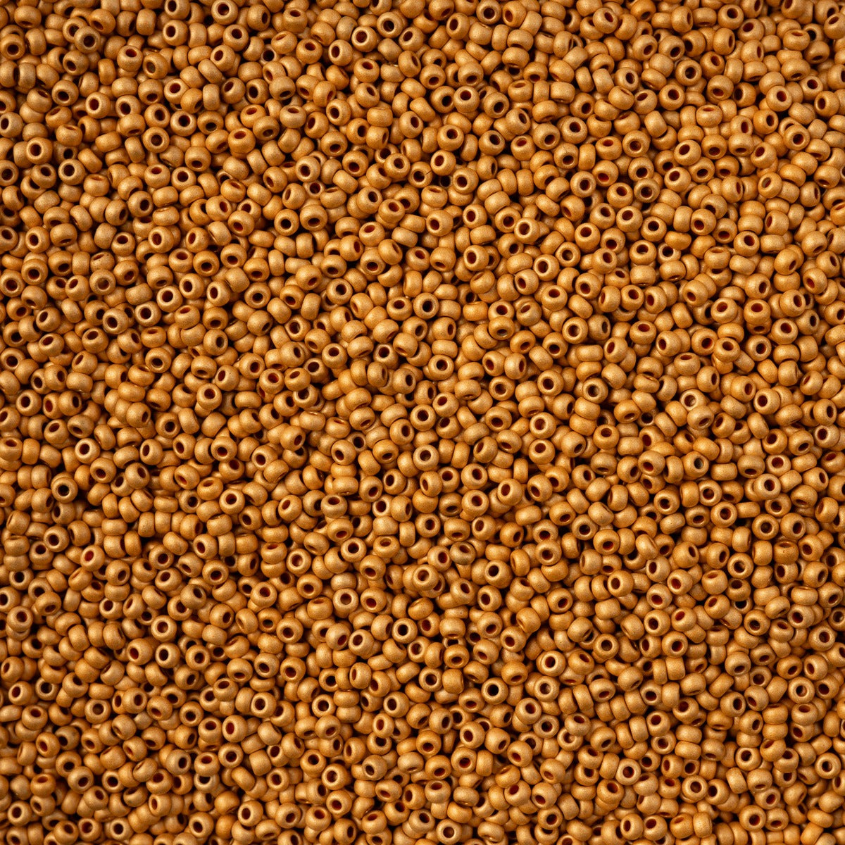 Czech Seed Bead 11/0 Vial Orange Terra Metallic Matte
