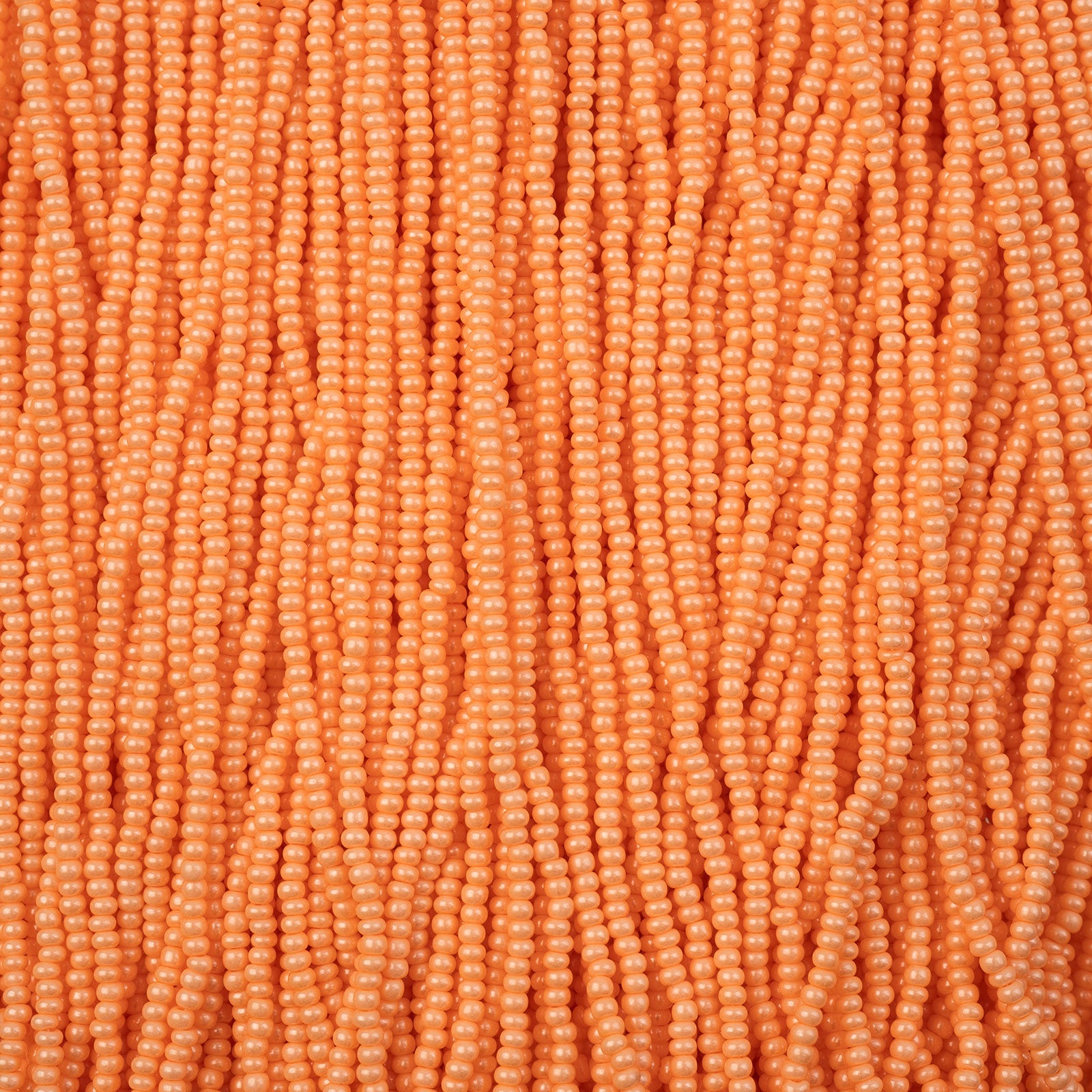 Czech Seed Bead 11/0 Pearl Orange Chalk Luster Terra Strung