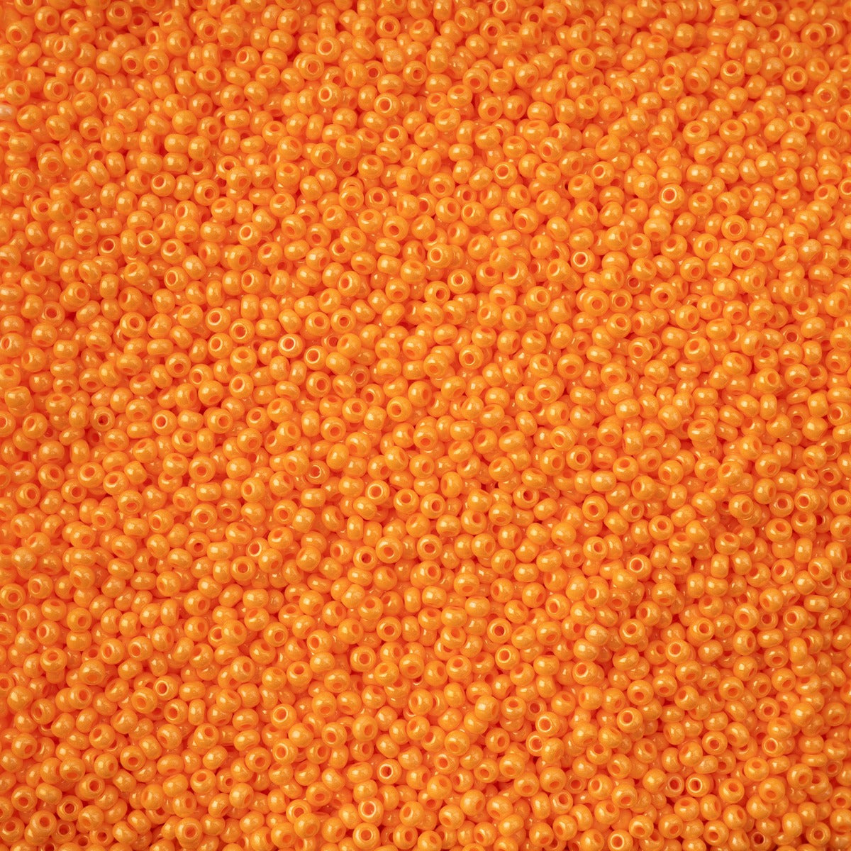 Czech Seed Bead 11/0 Vial Bright Orange Chalk sfinx Terra Dyed