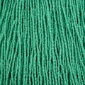 Czech Seed Bead 11/0 Bright Turquoise Chalk sfinx Terra Dyed Strung