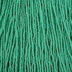 Czech Seed Bead 11/0 Bright Turquoise Chalk sfinx Terra Dyed Strung