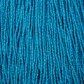 Czech Seed Bead 11/0 Bright Blue Chalk sfinx Terra Dyed Strung