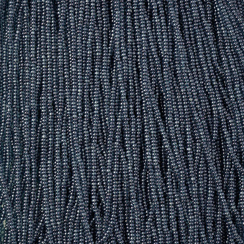 Czech Seed Bead 11/0 Crystal Luster Blue Strung