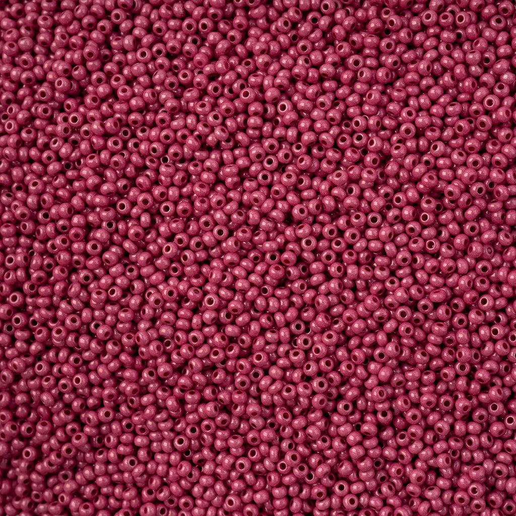 Czech Seed Bead 11/0 Vial Bright Plum Purple Chalk sfinx Terra Dyed apx23g