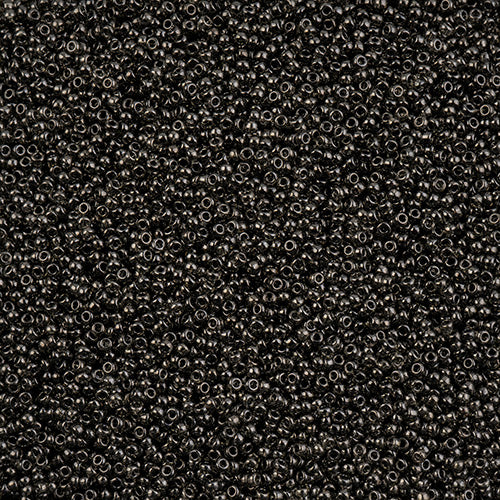 Czech Seed Bead 11/0 Vial Crystal Luster Grey