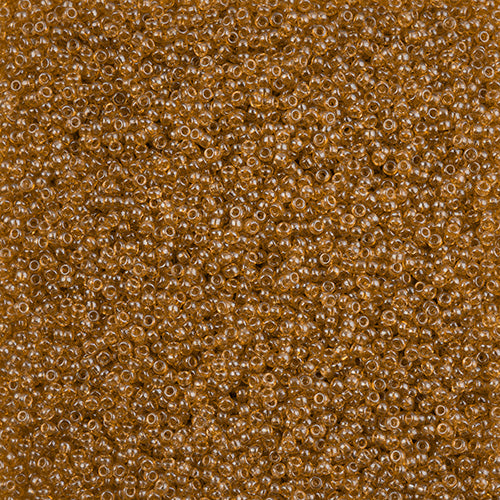 Czech Seed Bead 11/0 Vial Crystal Luster Brown