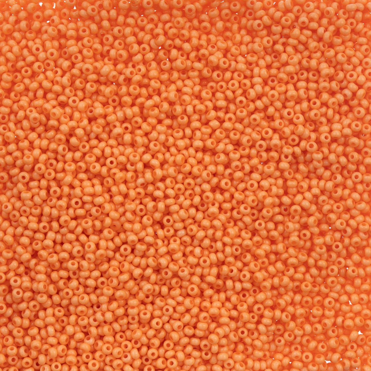 Czech Seed Bead 11/0 Vial Orange Chalk Dyed Solgel