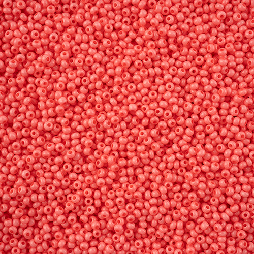Czech Seed Bead 11/0  Pink Chalk Dyed Solgel 250g Bag