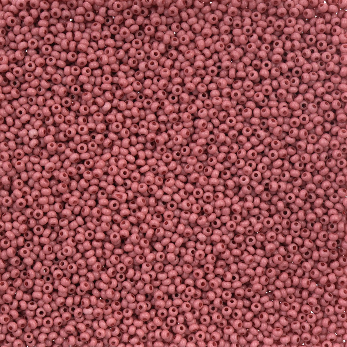 Czech Seed Bead 11/0 Vial Dark Pink Chalk Dyed Solgel