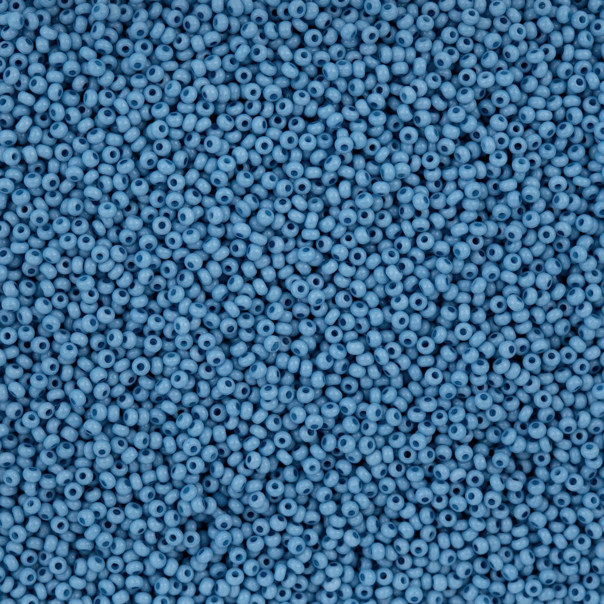 Czech Seed Bead 11/0 Vial Blue Chalk Dyed Solgel