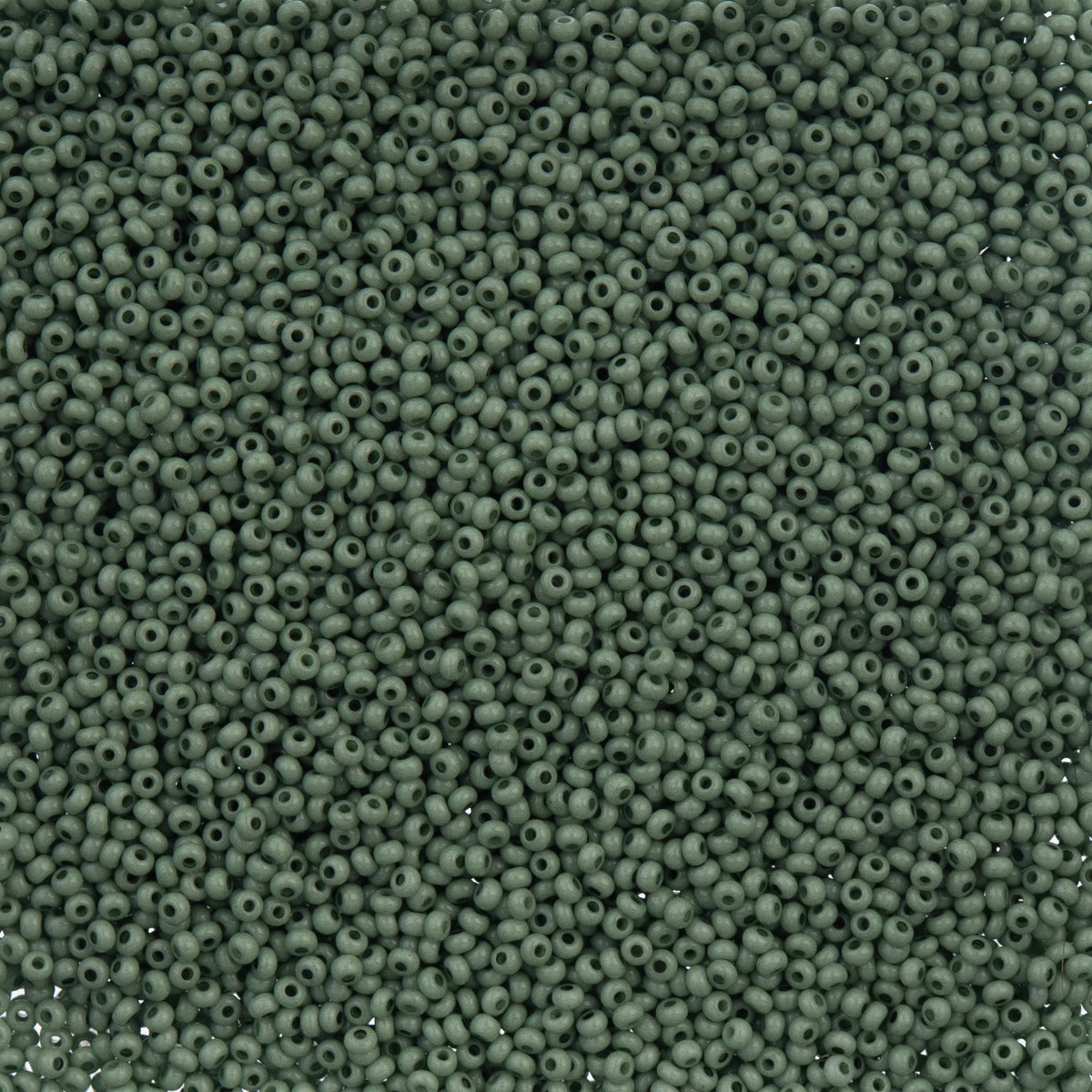 Czech Seed Bead 11/0  Eucalyptus Chalk Dyed Solgel 250g Bag