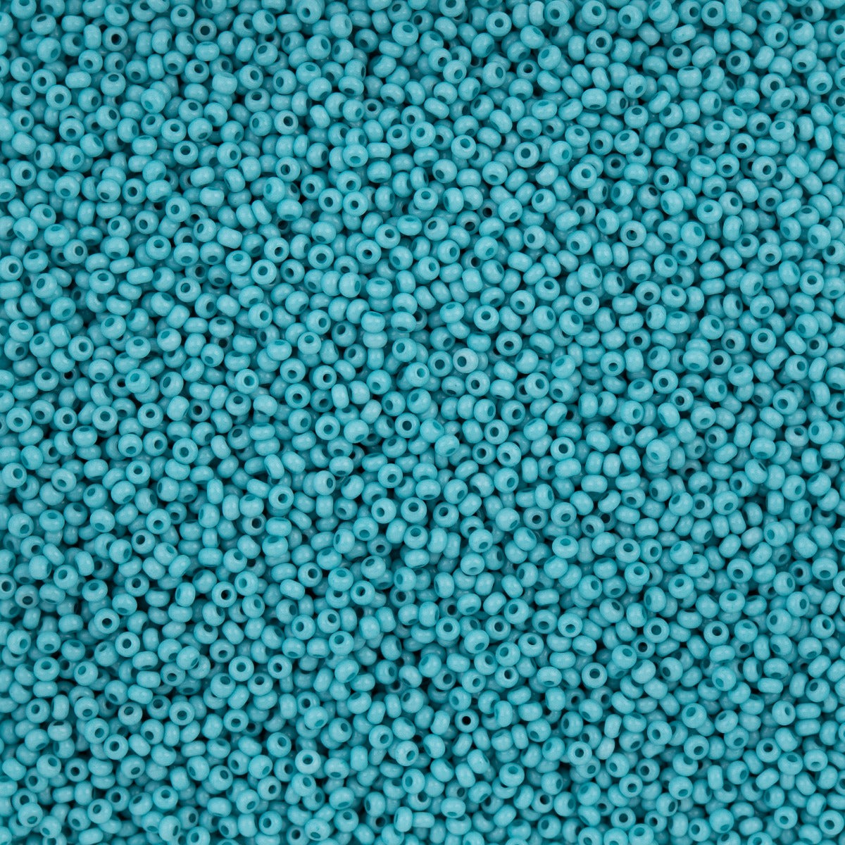 Czech Seed Bead 11/0 Vial Turquoise Chalk Dyed Solgel