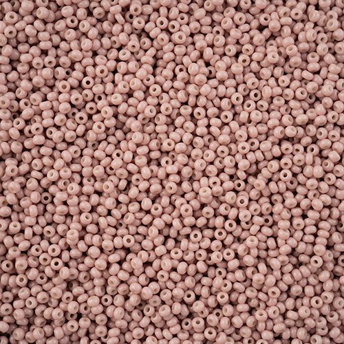 Czech Seed Bead 11/0 Vial Brown Chalk Dyed Solgel