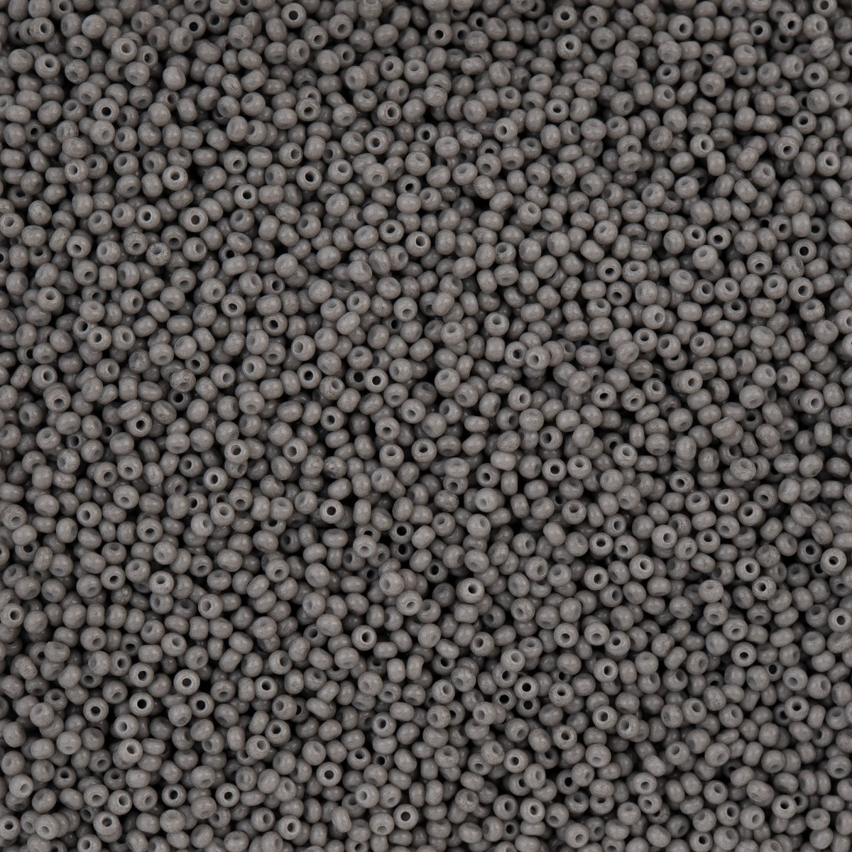 Czech Seed Bead 11/0 Vial Grey Chalk Dyed Solgel
