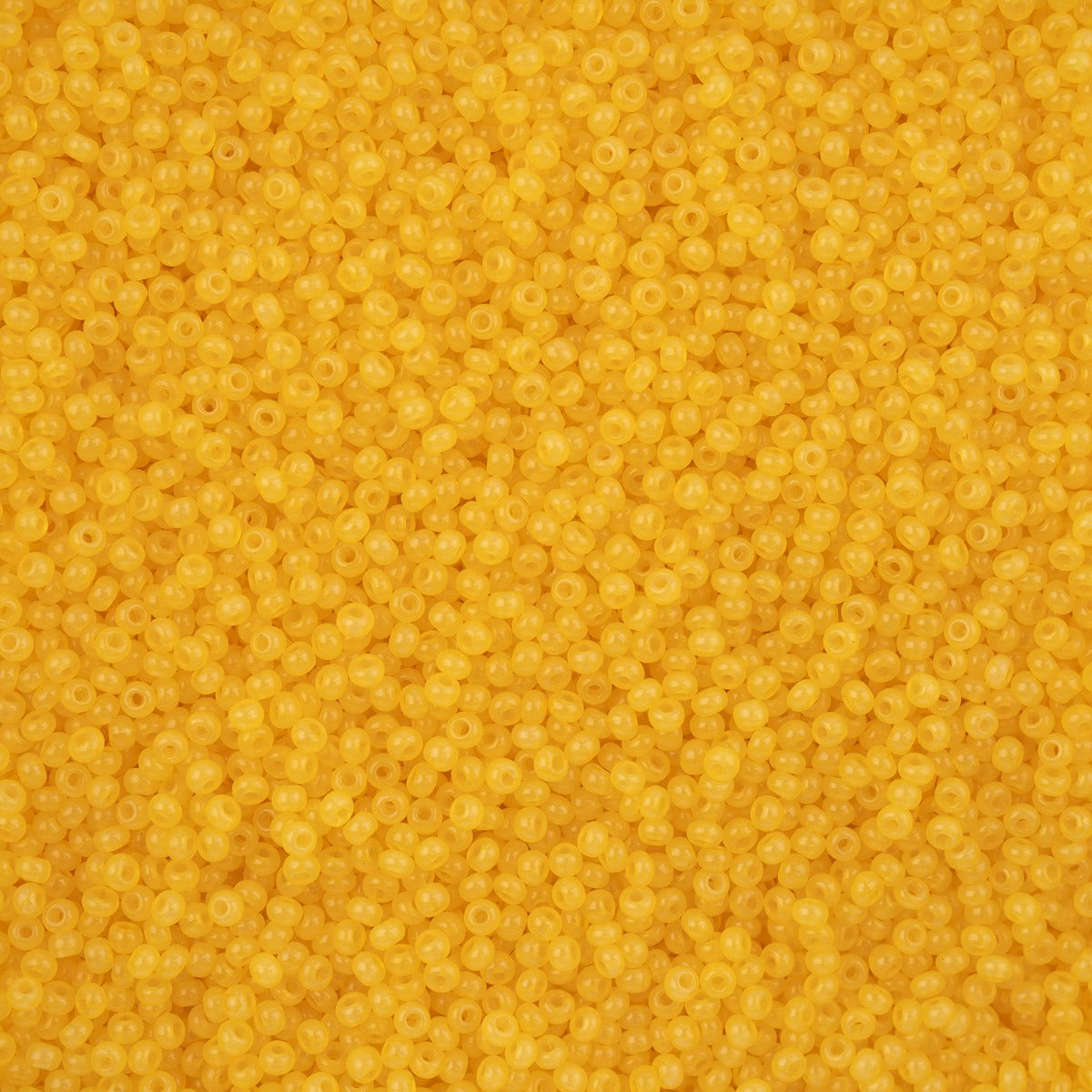Czech Seed Bead 11/0 Vial Alabaster Yellow Solgel